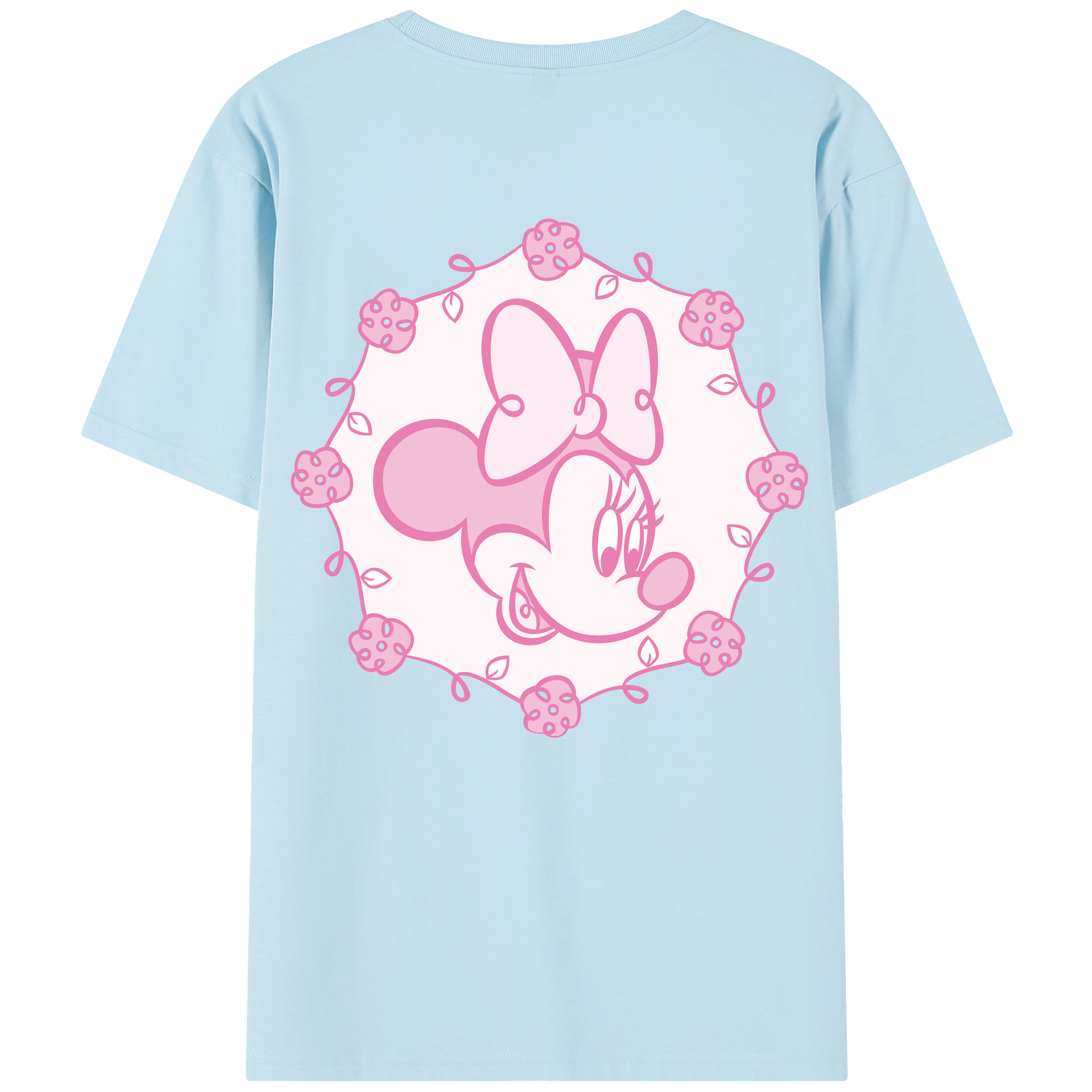 （画像用） ミッキーマウス Mickey Mouse 綿100％半袖Tシャツ（背面プリント）